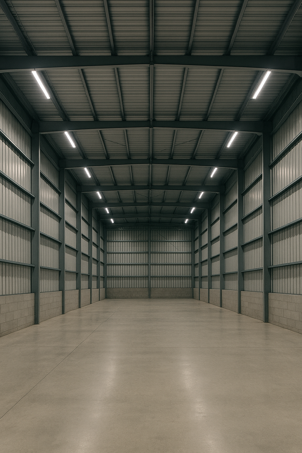 Entrepôt équipé en éclairage LED financé par CEE